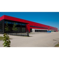 Estructura de Acero, Almacén Prefabricado Moderno, Edificio Metálico de Gran Envergadura Personalizado