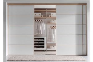 Nội thất tủ đi bộ với kính. Tùy chỉnh tủ quần áo đa chức năng hiện đại. - Product Image 3