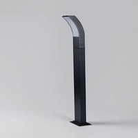 Nouvelle conception moderne, lampe de jardin en aluminium LED résistante aux intempéries, IP65, AC 85-265V, 12W, angle de faisceau de 180°, garantie 3 ans