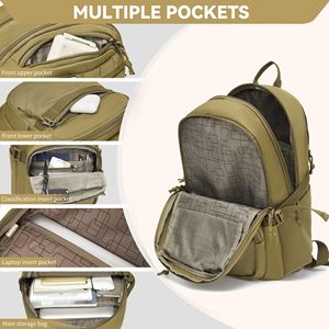 <span class=keywords><strong>Mochila</strong></span> Táctica Vintage para Hombre, Impermeable, para Uso Diario, con Capacidad para 3 Días, Porta Botella de Agua, Cierre de Cremallera, Poliéster - Product Image 2