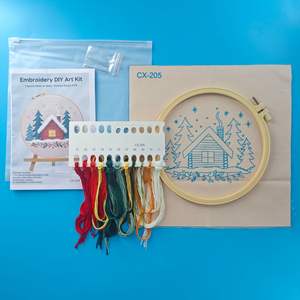 Kit <span class=keywords><strong>de</strong></span> broderie DIY <span class=keywords><strong>de</strong></span> style européen original, série <span class=keywords><strong>de</strong></span> fleurs <span class=keywords><strong>de</strong></span> tournesol et d'œufs, instructions <span class=keywords><strong>de</strong></span> couture en anglais - Product Image 6