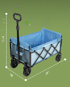 Factory Direct Sell OEM Detachable Four-Wheel Steel Frame Large Capacity Heavy Duty Utility <b>Collapsible</b> Folding <b>Storage</b> Shopping - Product Image 2