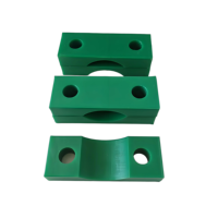Coussinet de base en PP pour collier de serrage en U, métrique, anti-corrosion, résistant à l'usure, vente directe usine pour la fixation de lignes hydrauliques en ingénierie