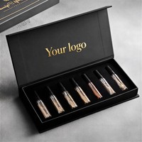 Boîte d'emballage de parfum rigide en forme de livre avec fermeture magnétique, logo de marque personnalisé, écologique, recyclable, avec revêtement UV
