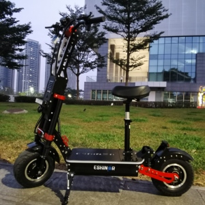 Scooter électrique moderne 72V 10000W 15000W à deux roues avec double moteur, boîte de livraison de nourriture et suspension hydraulique - Product Image 3