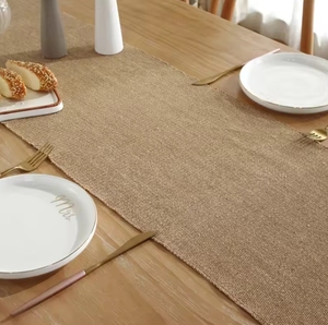 Chemin de <span class=keywords><strong>table</strong></span> en jute naturel avec glands Chemin de <span class=keywords><strong>table</strong></span> bohème de ferme rustique pour la décoration de <span class=keywords><strong>table</strong></span> à manger à la maison Décor de <span class=keywords><strong>mariage</strong></span> bohème - Product Image 6