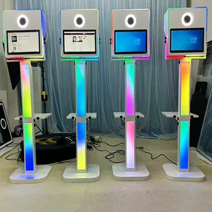 Newest 15.6 Touch Screen Metal Photo Booth Shell Dslr Led Photo Booth Foto Booth Selfie With Camera For Wedding