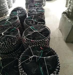22*45cm güçlü çerçeve yengeç kerevit istakoz karides tuzak ağları plastik naylon balıkçılık tuzakları Eel balık şemsiye desen yengeç Pot satış - Product Image 6