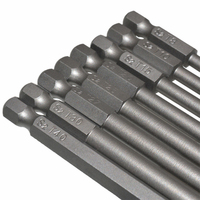 8 pièces 1/4 pouces tige hexagonale tête Torx 200mm tournevis jeu d'embouts de sécurité inviolable 6 points étoile bricolage acier T8-T40 tournevis Kit