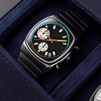 Herren Square Uhren Vintage Analog Automatic Dress Armbanduhr Classic Minimalist Casual Mechanical Watch