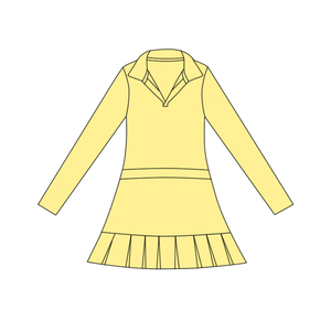 GLD1441 Conjunto Deportivo Personalizado para Niña Pequeña, Estampado Sólido Cian, Ropa Deportiva Infantil al por Mayor, Falda Atlética para Niña - Product Image 4