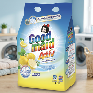 Lessive en poudre Goodmaid Active au citron 3,6 kg, fabriquée en Malaisie, pour machine et lavage à la main, achat en gros, marché d'exportation international - Product Image 3