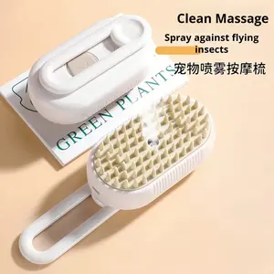 Pettine a Vapore 3 in 1 per Toelettatura e Massaggio del Pelo di Animali Domestici, Spazzola Multifunzione Autopulente con Spray per Cani e Gatti - Product Image 4