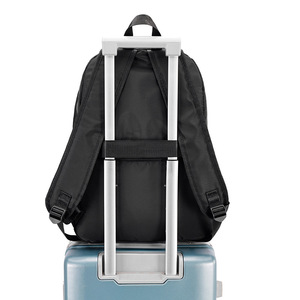 <b>Simple</b> Solid Color Lightweight Unisex Laptop <b>Backpack</b> Black Everyday Use Spring 2025 - Product Image 3