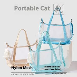 Özel 2025 moda seyahat Trendy el naylon benzersiz kedi köpek evcil hayvan taşıyıcı Tote çanta - Product Image 5