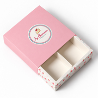 Boîte cadeau pour pâtisserie et desserts, en carton blanc épais 350 g/m², 4 compartiments, avec séparateurs pour tartes et cheesecakes, boîte alimentaire en papier