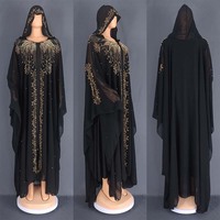 Robe longue vintage populaire pour femmes, vêtements musulmans, burqa, pour grandes tailles, été, vintage