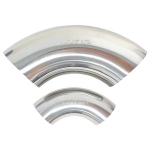 Acier inoxydable sanitaire 90 °   <span class=keywords><strong>Coude</strong></span> 3A / BPE / SMS, SS 304 / 316 / 321, <span class=keywords><strong>poli</strong></span> <span class=keywords><strong>miroir</strong></span> - Product Image 2