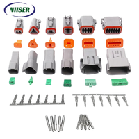 Connecteurs automobiles Niiser DT 2-12 broches, y compris modèles mâle/femelle DT06-2S/DT06-3S/DT06-4S/DT06-6S/DT06-8S, certifiés RoHS