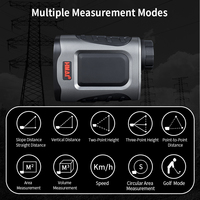 Lunette thermique de chasse portable industrielle 1500m 8x grossissement, OEM personnalisé, avec télémètre laser et écran OLED, indice de protection IP67