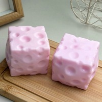 Jouet sensoriel anti-stress craquant en forme de blocs de construction, style carré croustillant, pour les 14 ans et plus