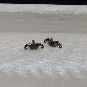 10pcs S925 Silver DIY Versatile Plug <b>Concealer</b> Empty Holder Baroque Beard Mustache Goatee Accessories 4111 Jewelry Findings - Product Image 2