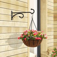 Crochets de fixation en métal pour plantes d'intérieur et d'extérieur, supports muraux pour paniers de plantes suspendus, carillons éoliens et mangeoires à oiseaux