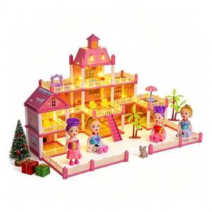 Juego de Plástico para Dormitorio, Cocina y Baño, con Accesorios de Muebles, Juego de Imitación, Regalo para Niños, Familia y Hogar - Product Image 1