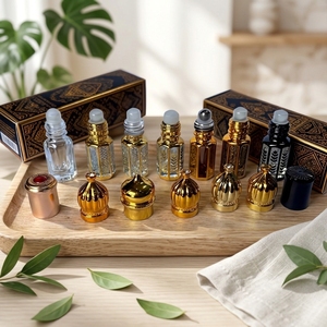 Botella de Perfume de Vidrio Personalizada Estilo Árabe <span class=keywords><strong>para</strong></span> Aceite de Oud, Botella de Cristal Vacía de Lujo de 3ml 6ml 12ml, Botella Roll-on con Aplicador de <span class=keywords><strong>Rodillo</strong></span> - Product Image 4