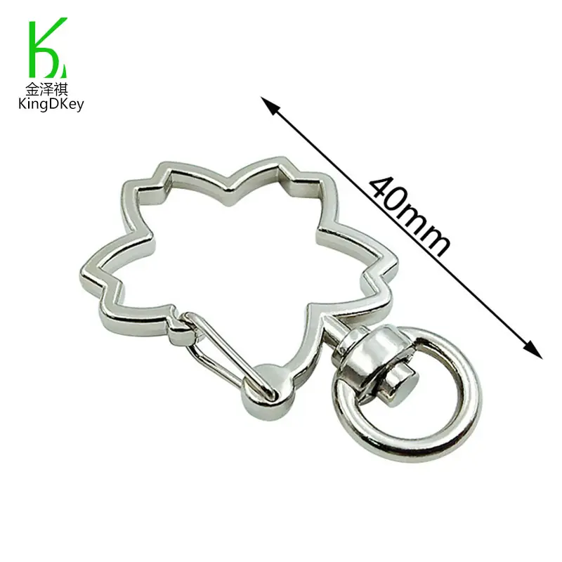 Special-shaped Metal keychain Parts Swivel Snap Hook Lobster Claw Clasp keyring Spring Keyfob in bulk DIY Keytag Accessory