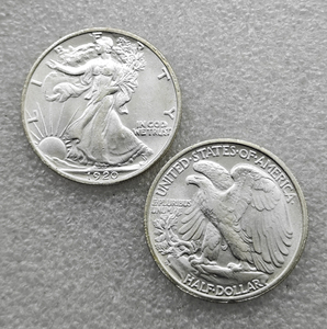 Monete commemorative da mezzo dollaro degli Stati Uniti Walking Liberty del 1920-P, S, D, regali, decorazioni per la casa - Product Image 5