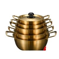 Marmite coréenne pour fruits de mer en acier inoxydable épaissi, ustensile de cuisson polyvalent pour la maison et les restaurants, pour mijoter et faire bouillir