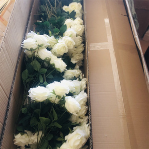 Vente en gros de fleurs artificielles à tige unique BX1001-I rose mariage maison Offre Spéciale d'usine colorée roses en vrac à bas prix - Product Image 6