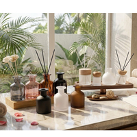 Bouteille De Parfum En Verre Diffuseur 100ml Flacon Diffuseur Roseau et Bâtons Flacon Diffuseur Roseau Avec Bâton et Boîte