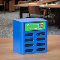 Kiosque de location de batteries de téléphone, station de recharge rapide, partage de batteries externes, distributeur automatique de batteries externes en plastique avec prise pour hôtel