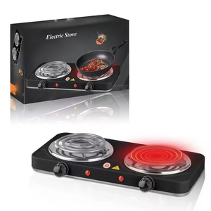 <span class=keywords><strong>Plaque</strong></span> <span class=keywords><strong>chauffante</strong></span> portable, deux plaques chauffantes solides, chauffage par induction, thermostat réglable, protection contre les incendies, utilisation domestique et extérieure - Product Image 5