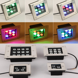 Les parcs de stationnement enterrés éclairent l'aménagement paysager hôtel lampe souterraine projecteur RVB encastré carré lumières creusées - Product Image 5