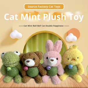 Pelota de Catnip para Gatos, Juguete Interactivo Giratorio Creativo, Muñeco Pequeño para Gatitos, Autoentretenimiento, Alivio del Aburrimiento, Peluche Masticable con Campana, Multiusos - Product Image 3