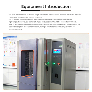 Chambre de <span class=keywords><strong>test</strong></span> de pluie en acier inoxydable étanche IPX9K avec angle de pulvérisation réglable, haute précision, garantie 1 an pour les tests d'essai de résistance à la pluie - Product Image 2