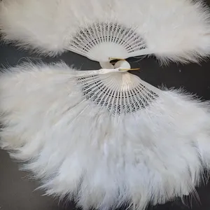 Turkey marabou feather fan 144 colors dyed bulk turkey feather fan decorative feathers fans for belly dance, show, party