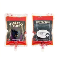 Personnalisé 350ml Réutilisable Halloween Vampire Sang Sac Halloween Fête Décoration Vampire Infirmière Graduation Décoration Fournitures