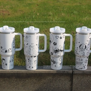 Cross-Border 40oz Handle Car Cup Thermos with Straw Carton Cold Ice <b>Mug</b> for Back to School Wholesale - Product Image 3