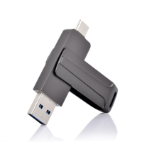 Clé USB OTG Type-C 2-en-1 pour Smartphone, Clé USB Personnalisable avec Logo, Clé Photo Métallique Double Port pour Android et Téléphone