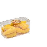 Boîtes de conservation alimentaire transparentes en PS moulé par injection, hermétiques, pour gâteaux, biscuits, tiramisu, pâtisserie, avec logo OEM personnalisé, différentes tailles disponibles