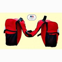 Échantillon gratuit Cashel Quality Deluxe Medium Horse Saddle Pommel Horn Bag, Pochettes rembourrées isolées, Deux poches pour bouteilles d'eau