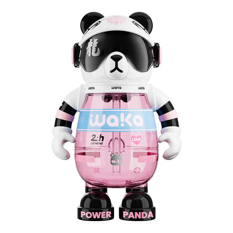 Cartoon Panda Design Plastic Tritan Material or Stainless Steel Custom Kids Water Bottle for School