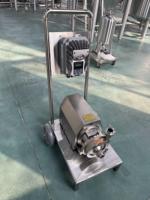 Pompe auto-amorçante sanitaire SS304 SS316L avec chariot pour le transfert de lait, de boissons et de bière pour système CIP