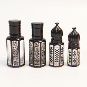 Botella de Perfume Vintage de Vidrio de Lujo Personalizada con Tapa de Corona, 3ml 6ml 10ml 12ml, Botellas Árabes de Attar con Rodillo y Caja - Product Image 2