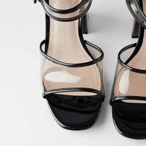 Sandali Estivi da Donna con Tomaia in Vinile Trasparente e Cinturino alla Caviglia, <span class=keywords><strong>Tacchi</strong></span> Alti - Product Image 5
