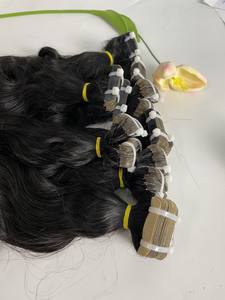 Extensiones de Cabello Humano Natural con Ondas Naturales Super Doblemente Tramado, 100% Virgen, Cabello Natural Crudo, Cutícula Alineada, Cabello Vietnamita - Product Image 6